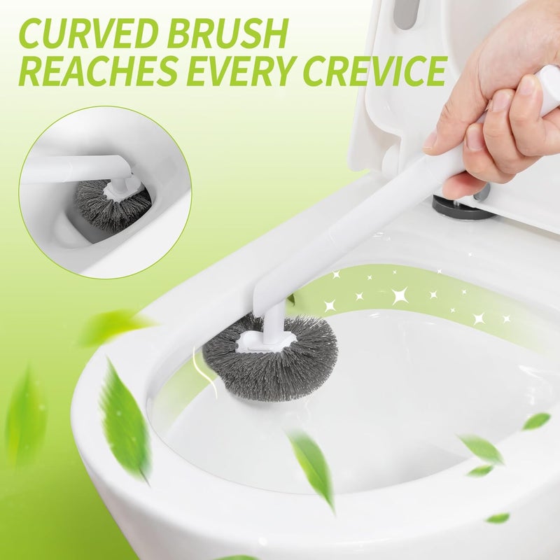IVYROLL Toilet Brush and Plunger Set Hidden, S-Shaped Toilet Brush Plunger Combo, Perfect for Homes, Apartments & Bathrooms - Image 1